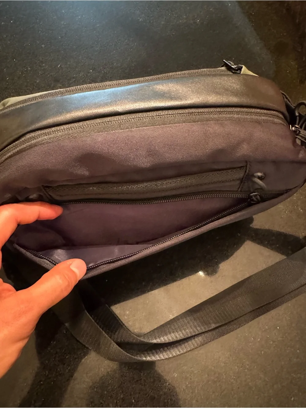 Olive Green Camera bag/ Messenger Sling Bag for Men